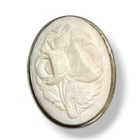 Broche Mandile 1922 Femme Cammei  in Argent Conchiglia 2MSPCM167